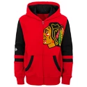 Felpa per bambini Outerstuff  FACEOFF FULL ZIP FLEECE HOODIE CHICAGO BLACKHAWKS