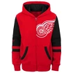 Felpa per bambini Outerstuff  FACEOFF FULL ZIP FLEECE HOODIE DETROIT RED WINGS