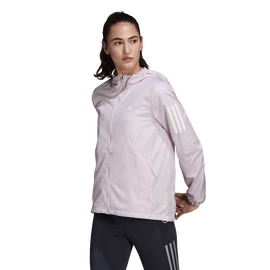 Giacca da donna adidas Own The Run Hooded Running Windbreaker Almost Pink