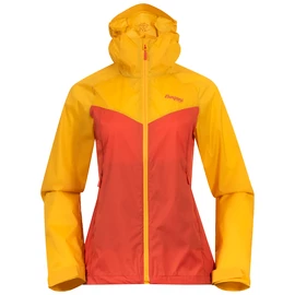 Giacca da donna Bergans Microlight W Jacket Brick/Light Golden Yellow