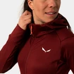 Giacca da donna Salewa  Puez polarlite hooded Syrah