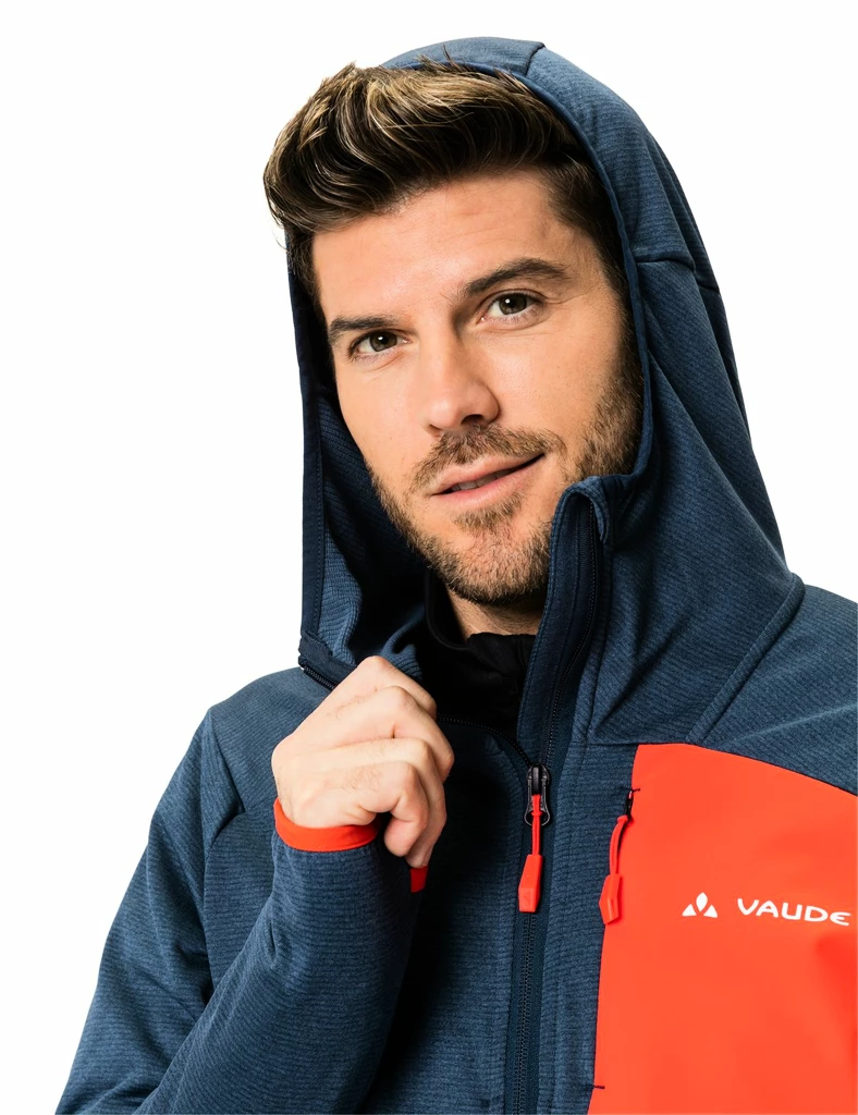 Giacca da uomo VAUDE  Me Monviso Fleece Jacket II dark sea