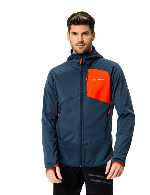 Giacca da uomo VAUDE  Me Monviso Fleece Jacket II dark sea