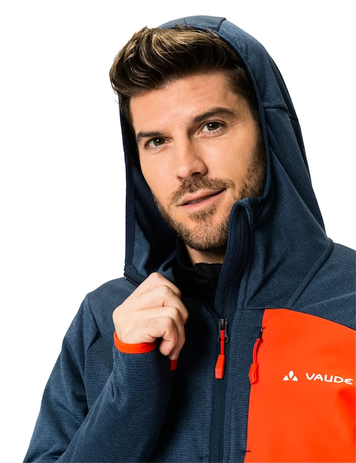 Giacca da uomo VAUDE  Me Monviso Fleece Jacket II dark sea