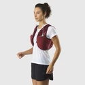 Gilet da corsa da donna Salomon  Skin 8 Set Earth Red/Cabernet