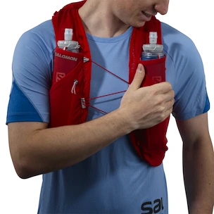 Gilet da corsa Salomon ADV Skin 12 Set Goji Berry/Ebony