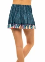 Gonna da donna Lucky in Love  Long Borderline Smocked Skirt Indigo