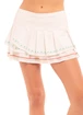 Gonna da donna Lucky in Love  Sahara Pleat Tier Skirt White