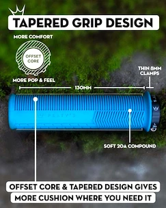 Grip PEATY'S  Monarch knurl thin mango (pgm-knl-thn-mng-20)