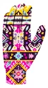 Guanti da donna Crazy Idea  GLOVES TOUCH WOMAN PRINT ETHNIC