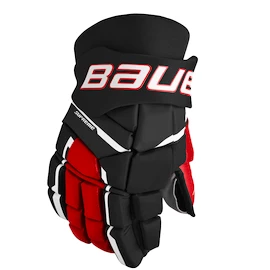 Guanti da hockey Bauer Supreme M3 Black/Red Intermediate