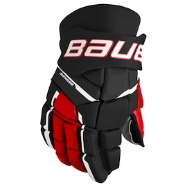 Guanti da hockey Bauer Supreme M3 Black/Red Intermediate