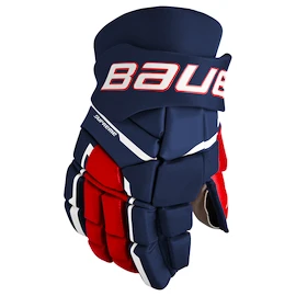 Guanti da hockey Bauer Supreme M3 Navy/Red/White Intermediate