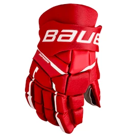 Guanti da hockey Bauer Supreme M3 Red Intermediate