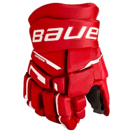 Guanti da hockey Bauer Supreme M3 Red Junior