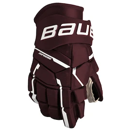 Guanti da hockey Bauer Supreme M5PRO Maroon Senior