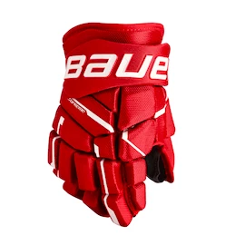 Guanti da hockey Bauer Supreme M5PRO Red Intermediate