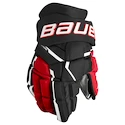 Guanti da hockey Bauer Supreme Mach Black/Red Senior