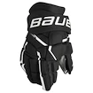 Guanti da hockey Bauer Supreme MACH Black/White Intermediate 13 pollici