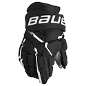 Guanti da hockey Bauer Supreme MACH Black/White Intermediate 13 pollici