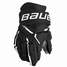 Guanti da hockey Bauer Supreme MACH Black/White Intermediate