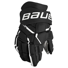 Guanti da hockey Bauer Supreme MACH Black/White Intermediate