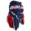 Guanti da hockey Bauer Supreme MACH Navy/Red/White Intermediate