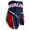 Guanti da hockey Bauer Supreme MACH Navy/Red/White Junior 10 pollici