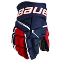Guanti da hockey Bauer Supreme MACH Navy/Red/White Junior 10 pollici