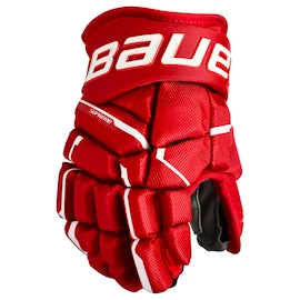 Guanti da hockey Bauer Supreme MACH Red Junior