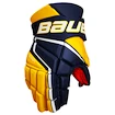 Guanti da hockey Bauer Vapor 3X Navy/Gold Senior 15 pollici