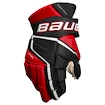 Guanti da hockey Bauer Vapor 3X PRO Black/Red Intermediate 13 pollici