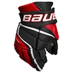 Guanti da hockey Bauer Vapor 3X PRO Black/Red Junior 11 pollici