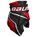 Guanti da hockey Bauer Vapor 3X PRO Black/Red Junior 11 pollici