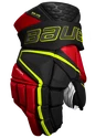 Guanti da hockey Bauer Vapor Hyperlite Black/Red/Green Senior