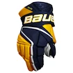 Guanti da hockey Bauer Vapor Hyperlite Navy/Gold Intermediate