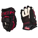 Guanti da hockey CCM JetSpeed FT6 Black/Red Junior