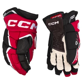 Guanti da hockey CCM JetSpeed FT6 Black/Red/White Senior