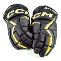 Guanti da hockey CCM JetSpeed FT6 Black/Sunflower Senior 13 pollici