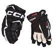 Guanti da hockey CCM JetSpeed FT6 Black/White Senior