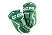 Guanti da hockey CCM JetSpeed FT6 Dark Green/White  11 pollici