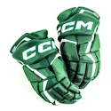 Guanti da hockey CCM JetSpeed FT6 Dark Green/White Junior