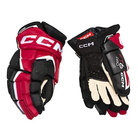 Guanti da hockey CCM JetSpeed FT6 Pro Black/Red/White Junior