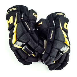 Guanti da hockey CCM JetSpeed FT6 Pro Black/Sunflower Junior