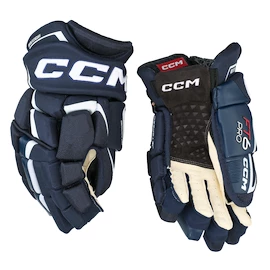 Guanti da hockey CCM JetSpeed FT6 Pro Navy/White Senior