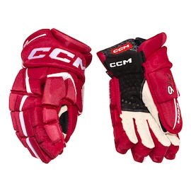 Guanti da hockey CCM JetSpeed FT6 Red/White Junior