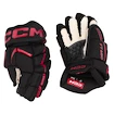 Guanti da hockey CCM JetSpeed FT680 Black/Red Junior