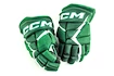 Guanti da hockey CCM JetSpeed FT680 Dark Green/White Junior