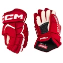 Guanti da hockey CCM JetSpeed FT680 Red/White Junior