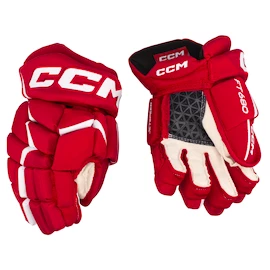 Guanti da hockey CCM JetSpeed FT680 Red/White Junior